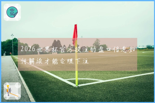 2026世界杯官方投注的盘口信息如何解读才能合理下注